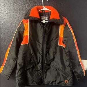 Vintage Arcticwear Black Jacket with Orange Trim